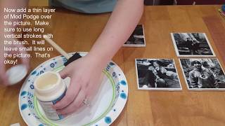 DIY Picture Coasters Great Personalized Gift Idea [upl. by Anyahs]