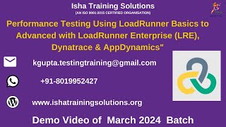 Performance Testing using LoadRunner Demo26th March 2024 [upl. by Aimet]