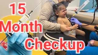 15 months old baby doctor visit  Doctor check up  Pediatric check up  Baby wellness visit [upl. by Ladin]