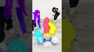 BALLOON POP CHALLENGE 🤩 shorts LANKYBOX GIRLS [upl. by Betteann]