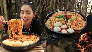 Amazing cooking noodle soup with egg and chili sauce recipe  Amazing video [upl. by Carolyn]