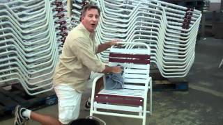 Clean Outdoor Pool Furniture  Commercial Outdoor Furniture [upl. by Ylrevaw]