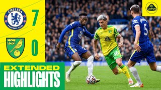 EXTENDED HIGHLIGHTS  Chelsea 70 Norwich City [upl. by Oidualc]