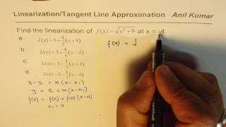 Linear Approximation Using Tangen AP Calculus Multiple Choice [upl. by Cut]