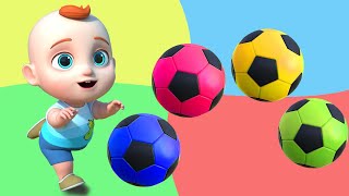 Color Balls amp Sing a Song  Finger Family Nursery Rhymes  Baby amp Kids Songs [upl. by Oiligriv]