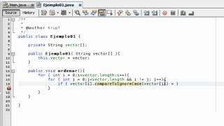 Tutorial 13 Java Parte 1  Ejercicios Ordenar Alfabeticamente un Vectormp4 [upl. by Roose]