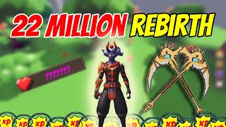 LEVEL 22 MILLION REBIRTH  Im officially a PRO  Roblox Giant Simulator [upl. by Victorine]