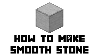 How to Make Smooth Stone  Survival Minecraft 2019 [upl. by Converse39]