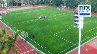 Artificial Turf Manufacturer CGT Shares how to install highquality football field meets FIFA [upl. by Peterson]