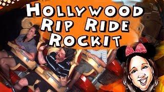 Nosso tour pela montanharussa Hollywood Rip Ride Rockit  Universal Orlando [upl. by Enniotna]