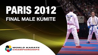 Final Male Kumite 60Kg Amir Mehdizadeh vs Douglas Brose World Karate Championships 2012 [upl. by Bartolemo702]