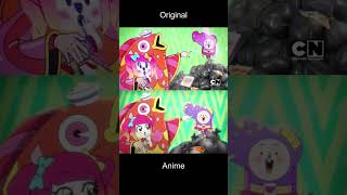 Original VS Anime ¿ Cual te parece mejor  anime edit cartoonnetwork [upl. by Rozanna853]