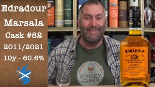 Edradour aged 10 years 20112021 Marsala Cask Strength 82 Single Malt Scotch Review by WhiskyJason [upl. by Romie8]