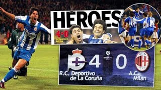 Deportivo La Coruña vs Milan 40 All Goals amp highlights  2004 UEFA Champions League [upl. by Fielding]