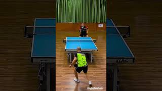 Great Table Tennis Point Slow motion [upl. by Janot665]