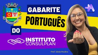 Gabarite Português do Instituto Consulplan para o concurso de Nova Iguaçu [upl. by Enyallij]