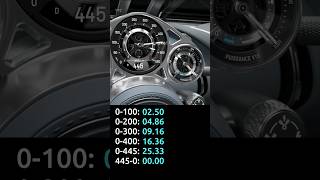 BUGATTI Tourbillon  measuring acceleration times top speed downshift stopwatchsound01000400 [upl. by Dessma]