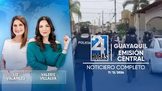 Noticiero de Guayaquil Emisión Central 11122024 [upl. by Bazluke]