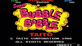 Super Bubble Bobble 1986 Taito Mame Retro Arcade Games [upl. by Nemra704]