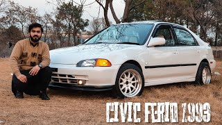 Honda civic ferio 1993 fully restored black interior full review [upl. by Sapphire]