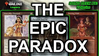 THE EPIC PARADOX Donation Deck Paradox Engine  Burning Wish — MTG Legacy  Magic The Gathering [upl. by Elaweda500]