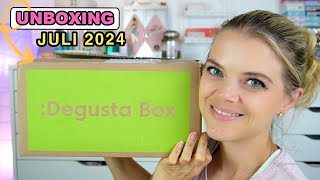 MEGA INHALT UNBOXING DEGUSTA BOX JULI 2024 [upl. by Dranyl]