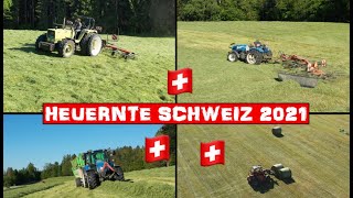 HEUERNTE SCHWEIZ 2021 FENDT NEW HOLLAND HÜRLIMANN [upl. by Tonye]