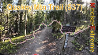 2023 Quakey Mountain Trail 537  Singletrack  Full Trail Video  Sargents Colorado [upl. by Yrrag458]