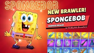 Спонджбоб е в brawl stars🧐 spongebob [upl. by Kcirdle]