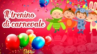 Il trenino di carnevale  Canzoni per bambini MelaEducational [upl. by Zabrine]