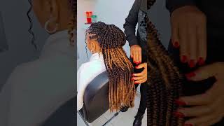 Water wave at GEE CURLY SALON foryou braidhairstylesforblackwomen geecurlywaterwave [upl. by Ocsirf]