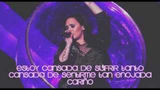 Demi Lovato  Shouldnt Come Back Traducción al Español [upl. by Ahsinnod]