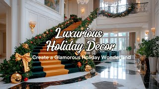 Luxurious Holiday Decor Ideas 2024 Elevate Your Christmas with Bold Elegance [upl. by Sykes]