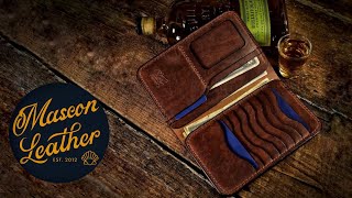 Making a Leather Wallet  The DeNiro [upl. by Ylelhsa826]