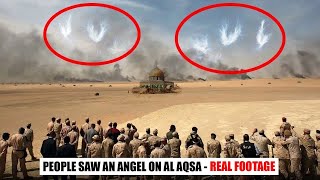 People Saw An Angel On Al Aqsa  Real Footage [upl. by Stochmal979]