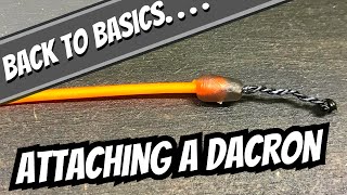 Match Fishing Basics  How To Attach a Dacron Connector  Connecting Dacron To Pole Elastic [upl. by Letch234]