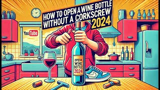 How to open a bottle of wine without corkscrew 2024 [upl. by Herates]