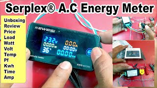 AC energy meter  best digital meter  multifunction meter  energy meter connection [upl. by Anelas]