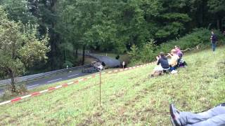 Bergrennen Unterfranken 2014 Trainings Unfall in der Honda Kurve [upl. by Celinka]