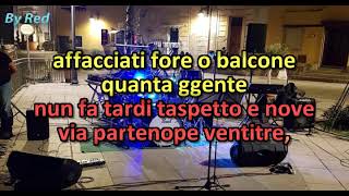 Andrea Sannino Via Partenope 23 cori karaoke [upl. by Alahc]