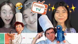 Linguini and Remy Speak Different Languages and AMAZE People  Omegle [upl. by Itram]