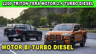 🚀MOTOR BITURBO DIESEL DA NOVA L200 TRITON MAIS POTENTE [upl. by Abbi]