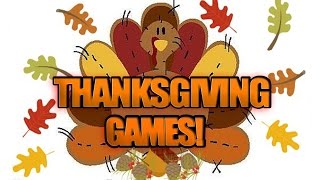 HAPPY THANKSGIVING GAMES  Turkey Run Turkey Bowling amp Thanksgiving Dinner [upl. by Bina]