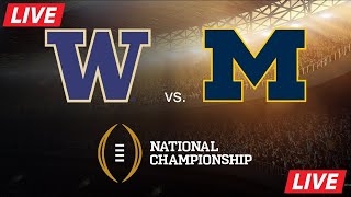 Washington vs Michigan LIVE  Washington Huskies vs Michigan Wolverines LIVE  NCAAF LIVE TODAY [upl. by Ebbie]