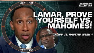 ANSWER THE CALL 📞 Patrick Mahomes is Lamar Jacksons ONLY BLEMISH  Stephen A Smith  First Take [upl. by Shelah]