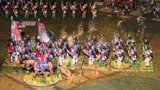 Battle 52 Road to Genappe 1815 French v AngloAllies WarhammerNapoleonic Club Variant 28mm [upl. by Ssilb]