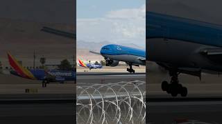 KLM Boeing 777300ER arrives from Amsterdam AMS  PHBVK  planespotting shorts [upl. by Margot]