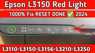 Epson L3150 red light blinking solution [upl. by Enileoj473]