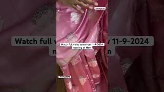 Kora and Dupion Silk Banarasi Sarees  watch full video on 11 September 2024 at 11am  7897653873 [upl. by Llerut766]