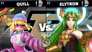 Hammer Down 6 Pools  Quill Min Min vs Elytron Palutena [upl. by Ainehs960]